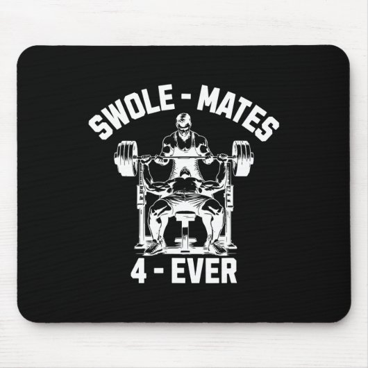 Schwolle Partner 4-mal Funny Gym Partner Lifting Mousepad (Vorne)