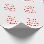 SCHWÖREN Sie Geschenkpapier (Ecke)