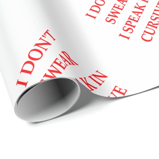 SCHWÖREN Sie Geschenkpapier (Rolleneckpunkt)