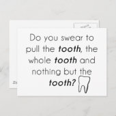 Schwörst du? postkarte (Vorne/Hinten)