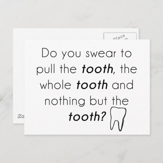 Schwörst du? postkarte (Vorne/Hinten)