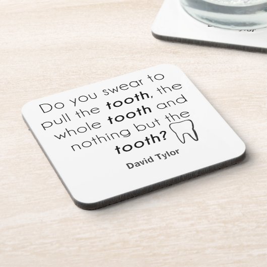 Schwörst du? untersetzer (Linke Seite)