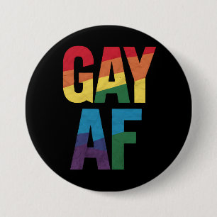 Schwul AF LGBT Stolz Schwules Geschenk Monat des S Button