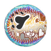 Schwul - Bär Pride Squiggle Baseball (Vorderseite Links)