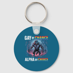 Schwul By Chance Alpha Wahl Lustiger Wolf Alpha Lg Schlüsselanhänger
