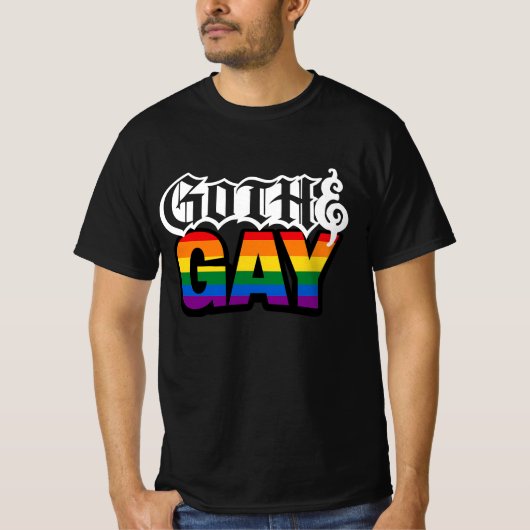 Schwul Goth T-Shirt (Vorderseite)