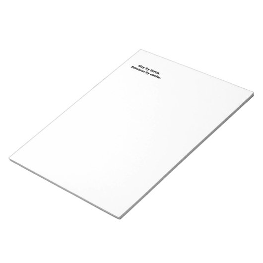 Schwul nach Geburt. Fabelhaft nach Wahl .png Notizblock (angewinkelt)