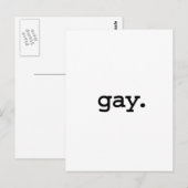 schwul. postkarte (Vorne/Hinten)