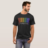Schwul Queer Barcode Pride Toronto Kanada Ästhetik T-Shirt (Vorne ganz)