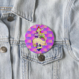 Schwul und geliebt mit farbenprächtigem Kreuz Button