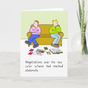 Schwule Cartoon-Homosexuellen-Wohnhumor Karte