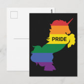 Schwule Einhörner Postkarte (Vorne/Hinten)