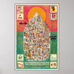 Schwule Freiheit San Francisco Poster