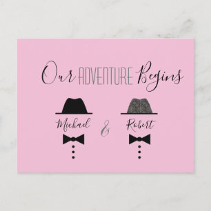 Schwule Hochzeit Save The Date Einladung