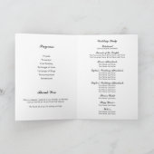 Schwule Hochzeitsfoto-Stolzflagge-Typografie gefal Programm (Innenseite)