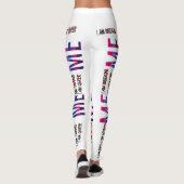 Schwule, Lesben, Bi, Trans, Que, asexuell BIN ICH  Leggings (Rückseite)