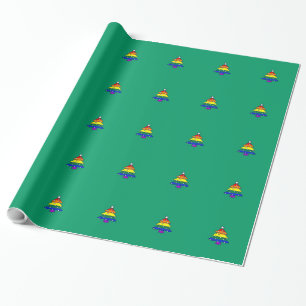 Schwule/Lesben/Regenbogen-Stolz-Weihnachtspapier Geschenkpapier