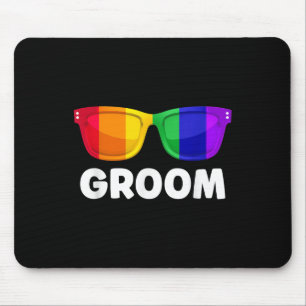 Schwule Lesbische Junggesellenabschied Bräutigam H Mousepad
