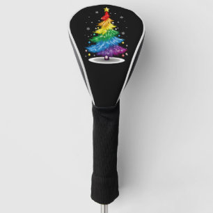 Schwule LGBT Pride Regenbogen-Weihnachtsbaum Frohe Golf Headcover