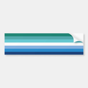 Schwule Männer-Pride-Flagge (Azure) Autoaufkleber