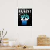 Schwule Männer Stolzfaust Poster (Küche)