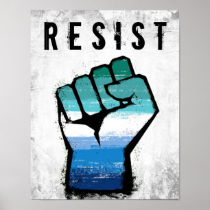 Schwule Männer Stolzfaust Poster