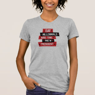 Schwule Millennials sind der neue Präsident T-Shirt