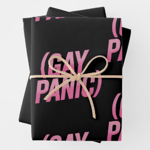 Schwule Panik LGBTQ Protest Stolz Geschenkpapier Set