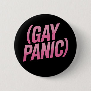 Schwule Panik-LGBTQ-Proteststolz Button
