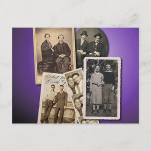 Schwule Postkarten mit attraktiven Vintage-Porträt