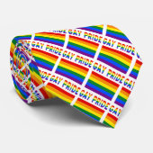 Schwule Pride-Flagge LGBTQ-gekachelt Krawatte (Gerollt)