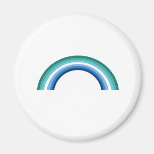 Schwule Regenbogenfarbe Azure Magnet