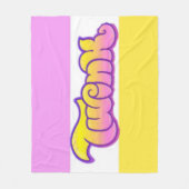 Schwule TWINK Pride Geschenk Akzentdecke Fleecedecke (Vorderseite)