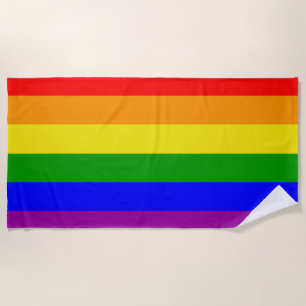 Schwulen Stolz Coole Regenbogenflagge Stolz Strandtuch