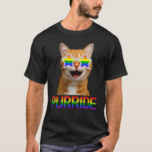 Schwulen Stolz Frauen Männer Lgbt Katze Vater Katz T-Shirt