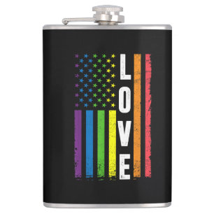 Schwulen-Stolz-Geschenke Männer Frauen LGBT Regenb Flachmann