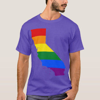 Schwulen Stolz Kalifornien LGBT Regenbogenflagge S T-Shirt