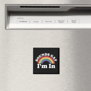 Schwulen Stolz LGBT Regenbogenklänge Schwul Ich bi Magnet