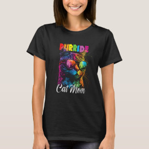 Schwulen Stolz Purride Katze Mutter LGBT Stolz Mon T-Shirt