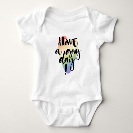 Schwulen Tag Baby Strampler (Vorderseite)