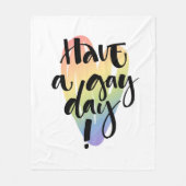 Schwulen Tag Fleecedecke (Vorderseite)