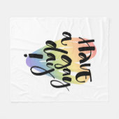 Schwulen Tag Fleecedecke (Vorderseite (Horizontal))