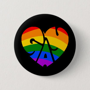 Schwulenherz Button