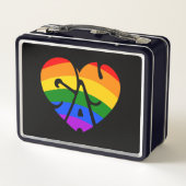 Schwulenherz Metall Brotdose (Rückseite)