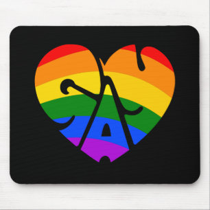 Schwulenherz Mousepad