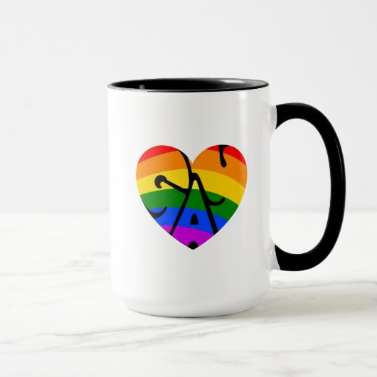 Schwulenherz Tasse (Rechts)