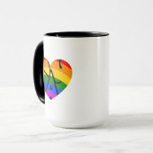 Schwulenherz Tasse (Vorderseite Links)