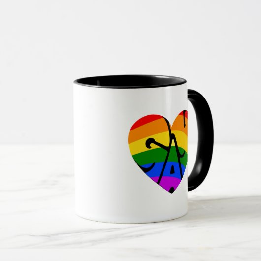 Schwulenherz Tasse (VorderseiteRechts)