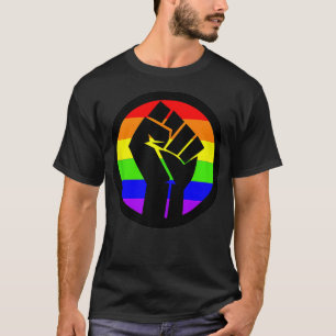 Schwulenpower  Schwulenstolz  Regenbogenfaust T-Shirt