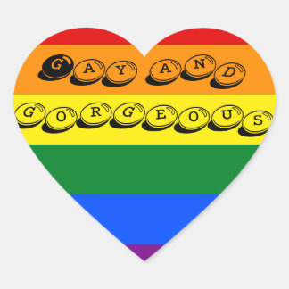 Schwulensticker Herz-Aufkleber